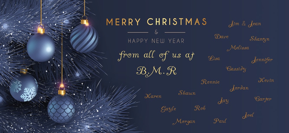 B.M.R. Mfg. Inc - Month Holiday 2021 Blog - Blog Banner