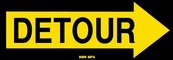 Detour Right Sign Board - Signage Solutions Peterborough by B M R  Mfg  Inc