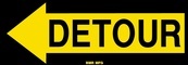 Detour Left Sign Board - Signage Solutions Campbellford by B M R  Mfg  Inc