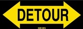 Detour Both Ways Arrow Sign Board - Signage Solutions Campbellford by B M R  Mfg  Inc