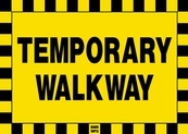 Temporary Walkway Sign Board - Signage Solutions Belleville by B M R  Mfg  Inc