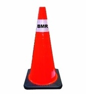 Orange Reflective Traffic Cone - Signage Manufacturing Belleville by B M R  Mfg Inc