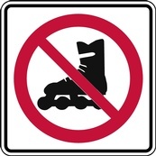 RC Series No In-Line Skating - Regulatory Signage Solutions Peterborough by B M R  Mfg Inc