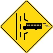 WC Series School Bus Entrance Right - Regulatory Signage Solutions Belleville by B M R  Mfg Inc