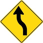 WA Series Reverse Curve Left - Regulatory Signage Solutions Campbellford by B M R  Mfg Inc