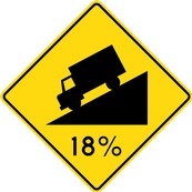 WA Series Steep Hill - Regulatory Signage Solutions Belleville by B M R  Mfg Inc