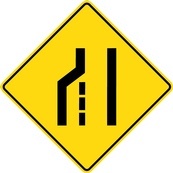 WA Series Left Lane Ends - Regulatory Signage Solutions Trent Hills by B M R  Mfg Inc