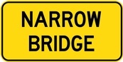 WA Series Narrow Bridge Tab - Regulatory Signage Solutions Peterborough by  B M R  Mfg Inc