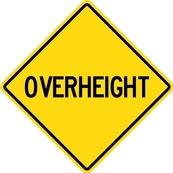 WA Series Overheight With Amber Flashers - Regulatory Signage Solutions Canada by B M R  Mfg Inc