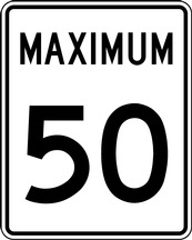 RB Series Maximum Speed XX - Regulatory Signage Solutions Canada by B M R  Mfg Inc
