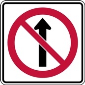 RB Series No Straight Through - Regulatory Signage Solutions Belleville by B M R  Mfg Inc