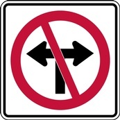 RB Series No Turns - Regulatory Signage Solutions USA by B M R  Mfg Inc