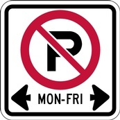 RB Series No Parking Days - Regulatory Signage Solutions Peterborough by B M R  Mfg Inc