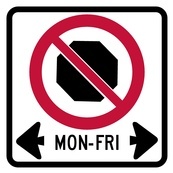 RB Series No Stopping Days - Regulatory Signage Solutions Peterborough by B M R  Mfg Inc
