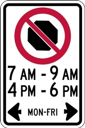RB Series No Stopping Times And Days - Regulatory Signage Solutions Belleville by B M R  Mfg Inc
