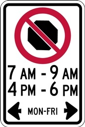 RB Series No Stopping Times And Days - Regulatory Signage Solutions Belleville by B M R  Mfg Inc