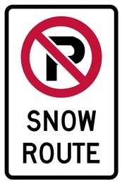 RB Series No Parking, Snow Route - Regulatory Signage Solutions Trent Hills by B M R  Mfg Inc