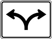 RB Series Movements Permitted Tab Left,Right - Regulatory Signage Solutions Belleville by B M R  Mfg Inc