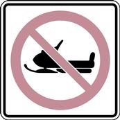 RB Series No Snowmobiles - Regulatory Signage Solutions Peterborough by B M R  Mfg Inc