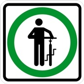 RB Series Dismount And Walk - Regulatory Signage Solutions Peterborough by B M R  Mfg Inc