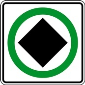 RB Series Dangerous Goods Route - Regulatory Signage Solutions Campbellford by B M R  Mfg Inc