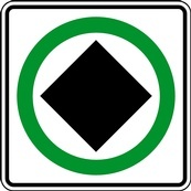 RB Series Dangerous Goods Route - Regulatory Signage Solutions Campbellford by B M R  Mfg Inc