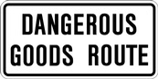 RB Series Dangerous Goods Route Tab - Regulatory Signage Solutions Peterborough by B M R  Mfg Inc