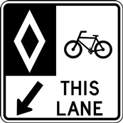 RB Series Reserved Bicycle Lane Ground-Mount - Regulatory Signage Solutions USA by B M R  Mfg Inc
