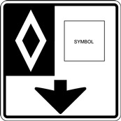 RB Series Reserved Lane One Vehicle Class, Overhead, No Times Or Days - Regulatory Signage Solutions Peterborough by B M R  Mfg Inc