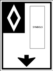 RB Series Reserved Lane Multiple Vehicle Classes, Overhead, No Times Or Days - Regulatory Signage Solutions Canada by B M R  Mfg Inc