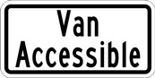 RB Series Disabled Parking Permit Van Accessible Tab - Regulatory Signage Solutions Trent Hills by B M R  Mfg Inc