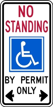 RB Series Disabled Standing Exemption - Regulatory Signage Solutions Canada by B M R  Mfg Inc