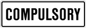 RC Series Compulsory Tab - Regulatory Signage Solutions U S A  by B M R  Mfg Inc