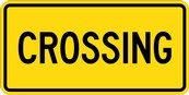 WC Series Pedestrian And Bicycle Crossing Tab - Regulatory Signage Solutions Peterborough by B M R  Mfg Inc