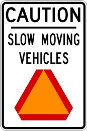 WC Series Caution Slow Moving Vehicles - Regulatory Signage Solutions U S A by B M R  Mfg Inc