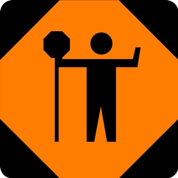 TC Series Flagman Ahead Sign Board - Regulatory Signage Solutions Belleville by B.M.R. Mfg. Inc.