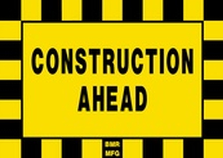 Construction Ahead Sign Board - Signage Solutions Peterborough by B M R  Mfg  Inc