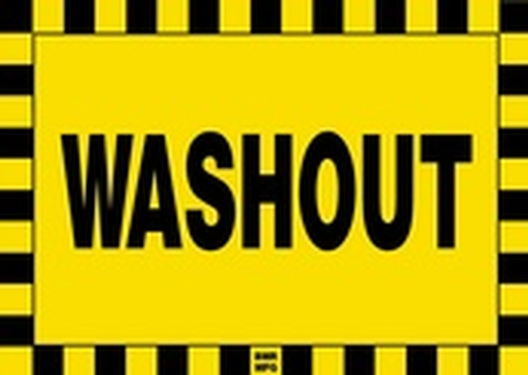 Washout Sign Board - Signage Solutions Peterborough by B M R  Mfg  Inc