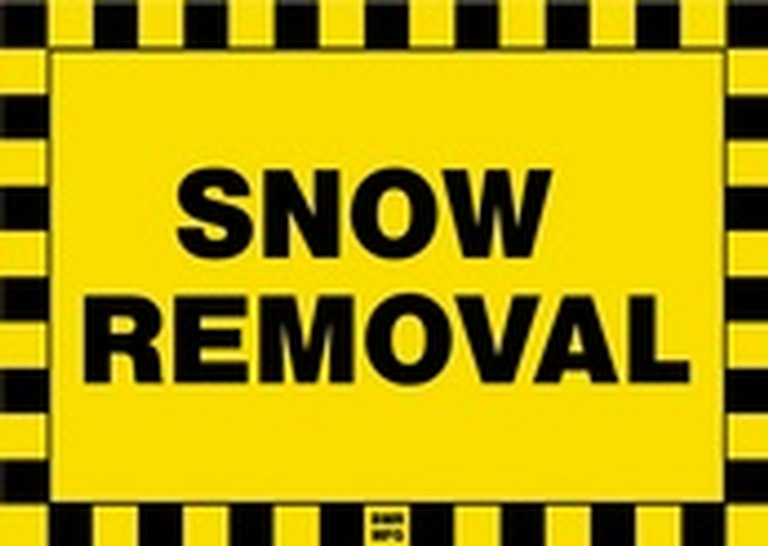 Snow Removal Sign Board - Signage Solutions Belleville by B M R  Mfg  Inc