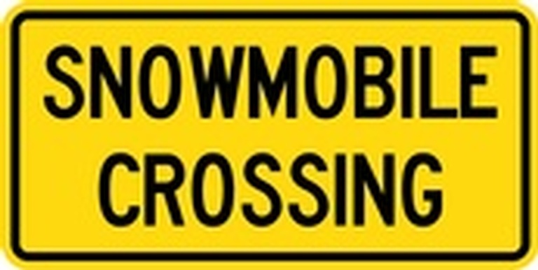 WC Series Snowmobile Crossing Tab - Regulatory Signage Solutions U S A  by B M R  Mfg Inc